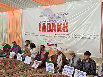 லடாக்கில் மாநில அந்தஸ்து கோரி உண்ணாவிரதப் போராட்டம்! 