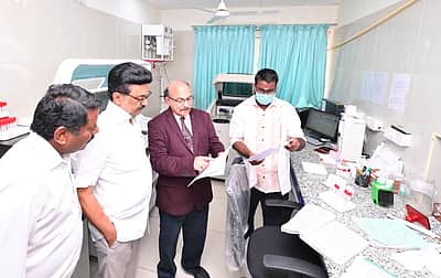 கிண்டி கலைஞர் நூற்றாண்டு மருத்துவமனையில் முதல்வர் ஸ்டாலின் திடீர் ஆய்வு  