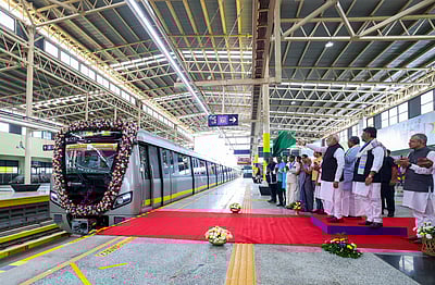 பெங்களூருவில் ஓட்டுநர் இல்லாத மெட்ரோ ரயில் சேவை தொடங்கி வைப்பு - புகைப்படங்கள்