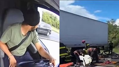 அமெரிக்கா: டிரக் - கார் மோதிய விபத்தில் 3 பேர் பலி! இந்தியர் மீது கடும் விமர்சனம்!