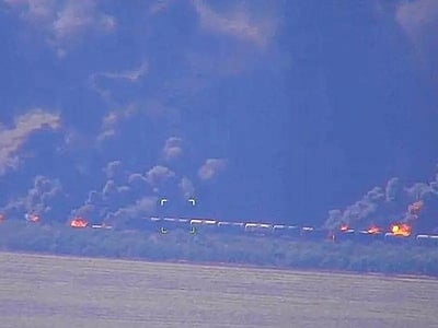 ரஷிய சரக்கு ரயில் மீது உக்ரைன் தாக்குதல்!