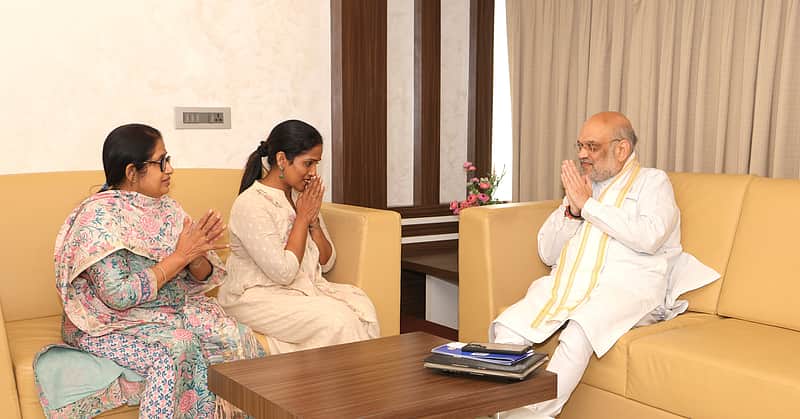Amit Shah meets family of Kerala man killed in Pahalgam terror attack