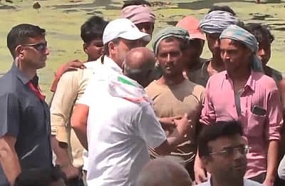 பிகாரில் மக்கானா விவசாயிகளைச் சந்தித்து பேசிய ராகுல் காந்தி!