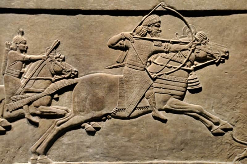 Assyrian warriors used sheepskin