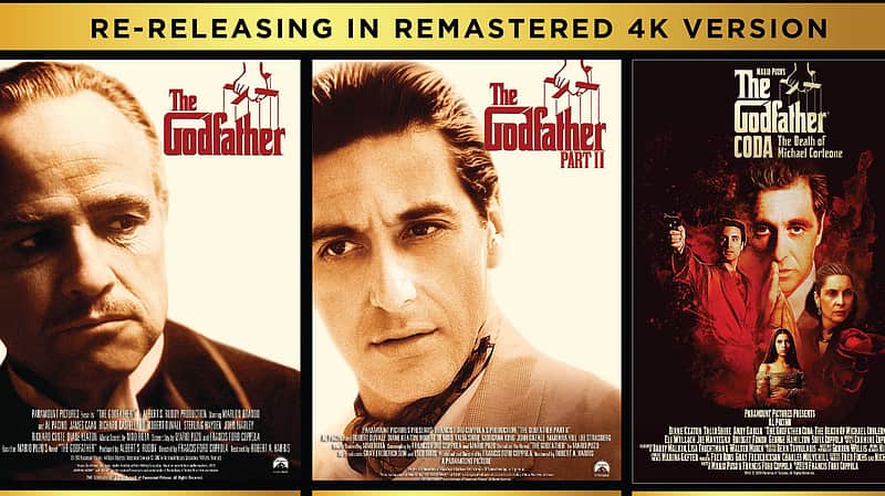 Godfather- Poster of the three parts.