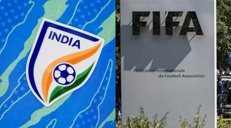 Indian Football Federation, FIFA logo.