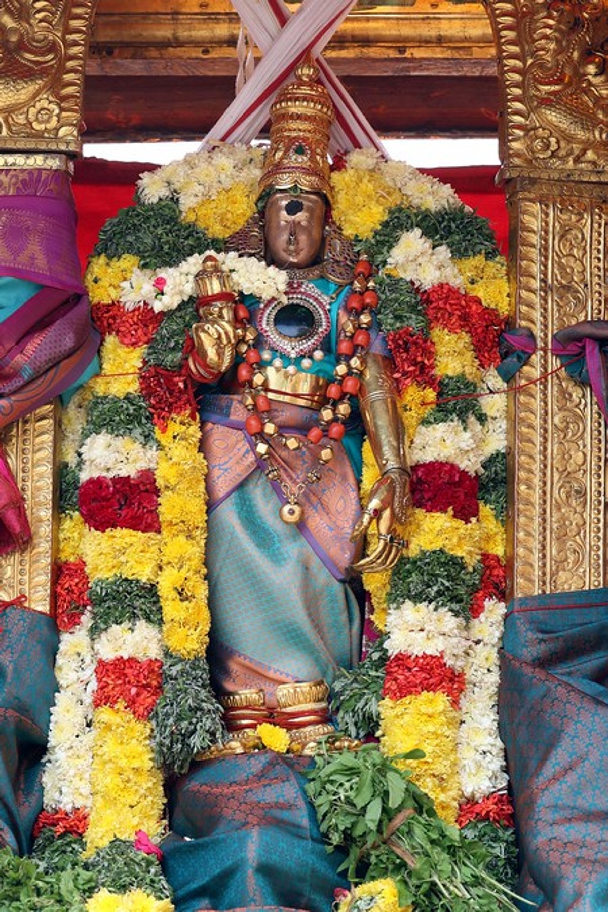 மீனாட்சி சுந்தரேசுவரா் கோயிலில் நாரைக்கு முக்தி கொடுத்த திருவிளையாடல்; திரளானோா் பங்கேற்பு