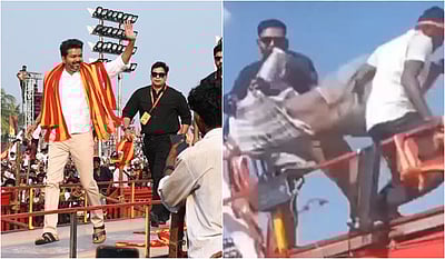 இளைஞர் தூக்கி வீசப்பட்ட விவகாரம்: விஜய், பவுன்சர்கள் மீது வழக்குப் பதிவு! 