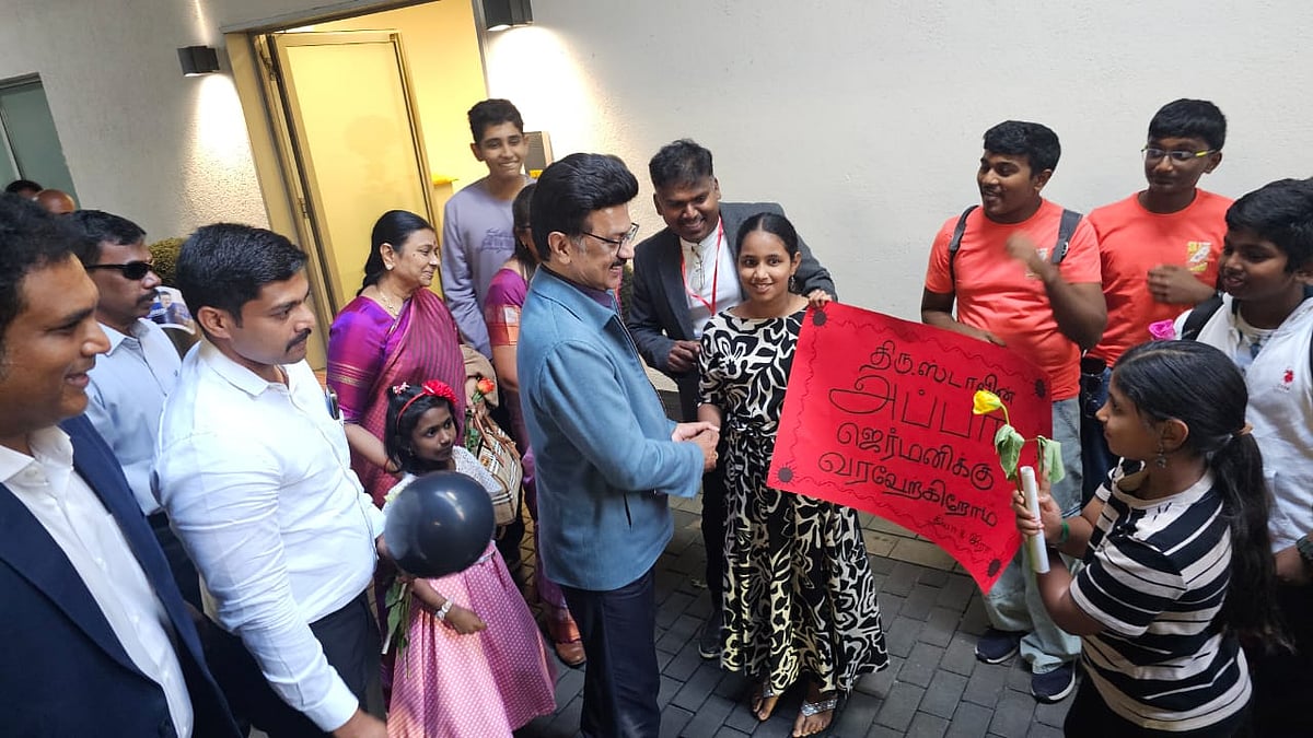 ஜெர்மனியில் முதல்வர் ஸ்டாலினுக்கு தமிழர்கள் உற்சாக வரவேற்பு!
