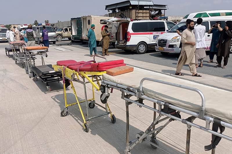 ambulances at Nangarhar Airport