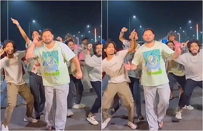 ரீல்ஸ் விடியோவுக்கு நடனமாடிய தேஜஸ்வி யாதவ்! 