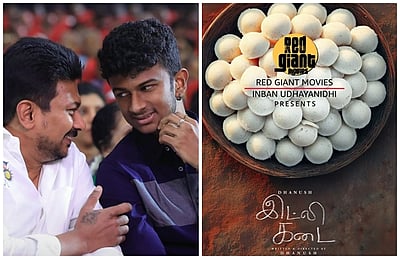 இன்பன் உதயநிதி வெளியிடும் தனுஷின் இட்லி கடை! 