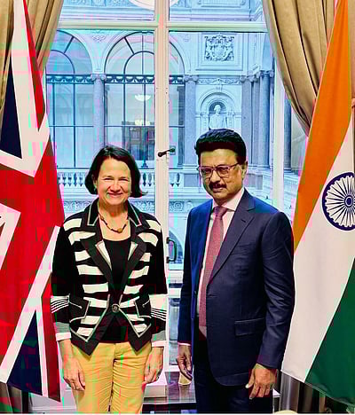 பிரிட்டன் அமைச்சரைச் சந்தித்த முதல்வர் ஸ்டாலின்!