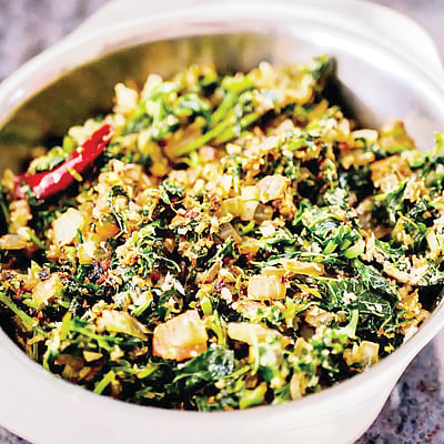 முளைக்கீரை கோஸ் பொரியல்