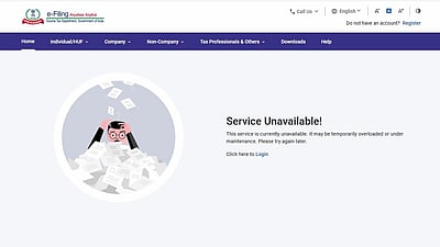 ஐடிஆர் இணையதளம் முடங்கியதால் பயனர்கள் அவதி!