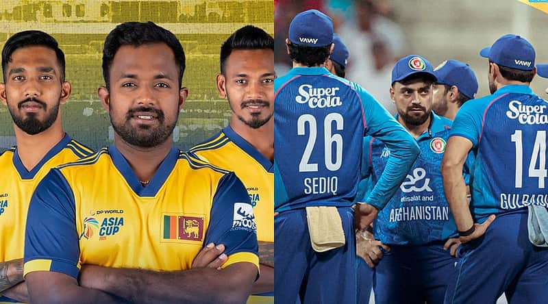 Sri Lanka and Afghanistan teams.