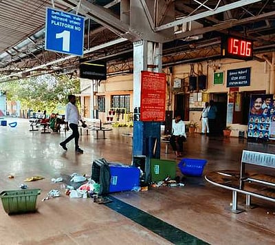 அடிப்படை வசதிகள் இல்லாத மேல்மருவத்தூா் ரயில் நிலையம்!