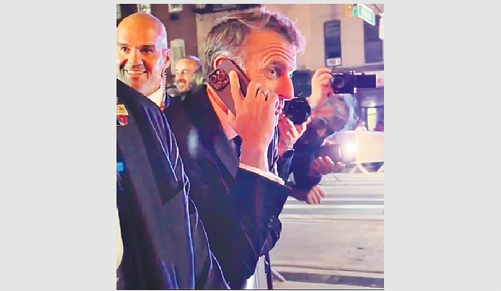 பிரான்ஸ் அதிபரை தடுத்து நிறுத்திய அமெரிக்க காவல் துறை