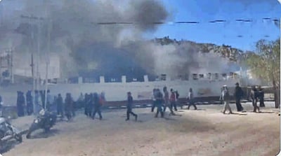 லடாக்கில் பாஜக அலுவலகத்துக்கு தீ வைப்பு!