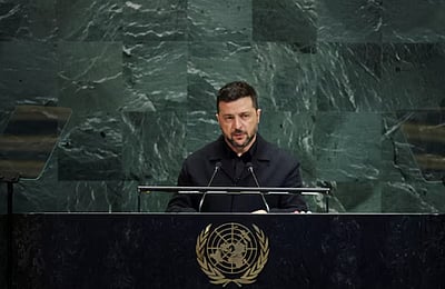 ரஷியா தொடங்கிய போரை நிறுத்த வல்லரசுகள் உதவ வேண்டும்: ஸெலென்ஸ்கி