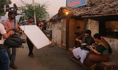 இட்லி கடை மேக்கிங் விடியோ!