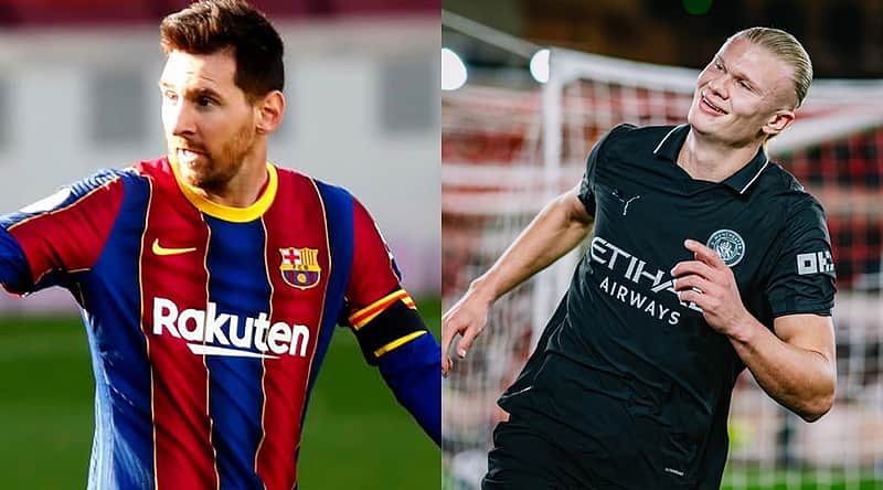 Leo Messi, Erling Haaland.