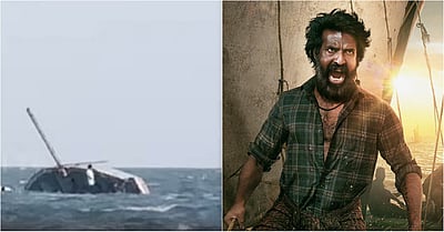 கடலில் மூழ்கிய படகு... மண்டாடி படப்பிடிப்பில் விபத்து!