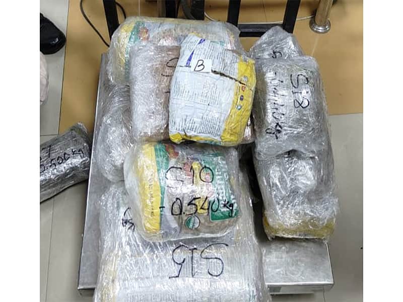 CISF seizes 21 kg Cannabis at Imphal Airport, two passengers detained