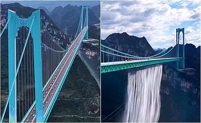 சீனாவின் மேலும் ஒரு பொறியியல் அதிசயம்: உலகின் உயரமான பாலம்..!