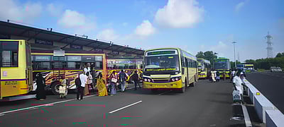 பயன்பாட்டிற்கு வந்தது கரூர் புதிய பேருந்து நிலையம் 