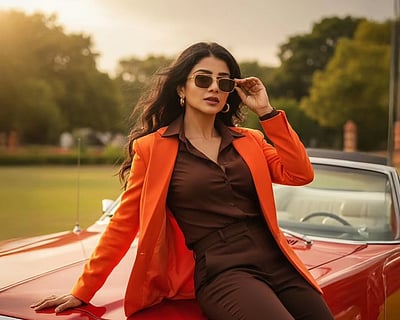 இப்ப எப்படி, கம்பீரமா..? பவித்ரா லட்சுமி!