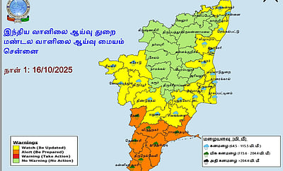 இன்றும் நாளையும் தென் மாவட்டங்களுக்கு மிக கனமழைக்கான ஆரஞ்சு எச்சரிக்கை!