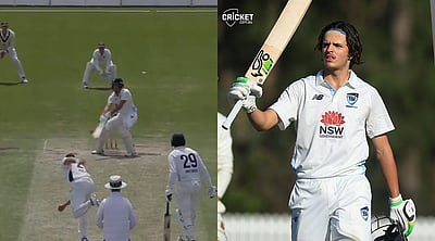 பும்ரா ஓவரில் அடித்ததுபோல... போலண்ட் ஓவரிலும் சிக்ஸர் அடித்த கான்ஸ்டாஸ்! 