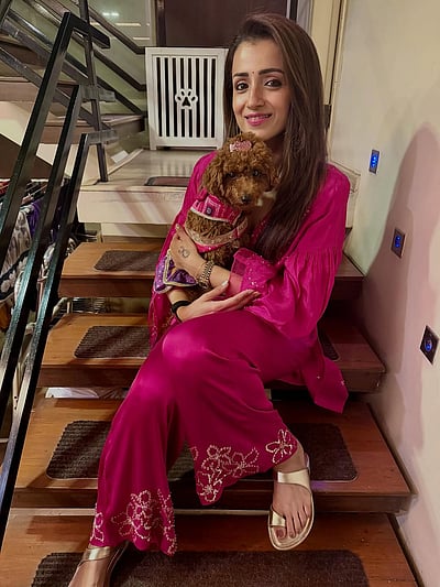 தீபாவளி தருணங்கள்... த்ரிஷா! 