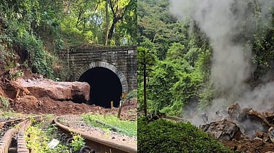 உதகை மலை ரயில் பாதையில் ராட்சத பாறைகள்! வெடிவைத்து அகற்றம்!