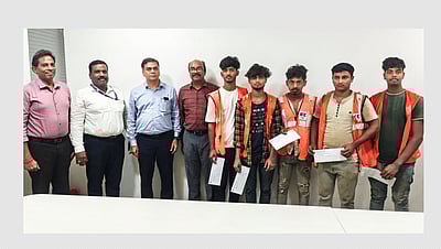 சென்னை மெட்ரோ கட்டுமானத் தொழிலாளர்களின் மனிதநேயச் செயலுக்காக பாராட்டு 