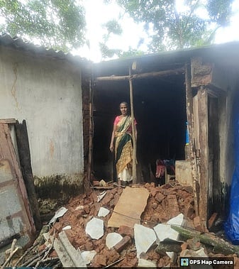 திருவட்டாறு வட்டத்தில் 4 வீடுகள் சேதம்