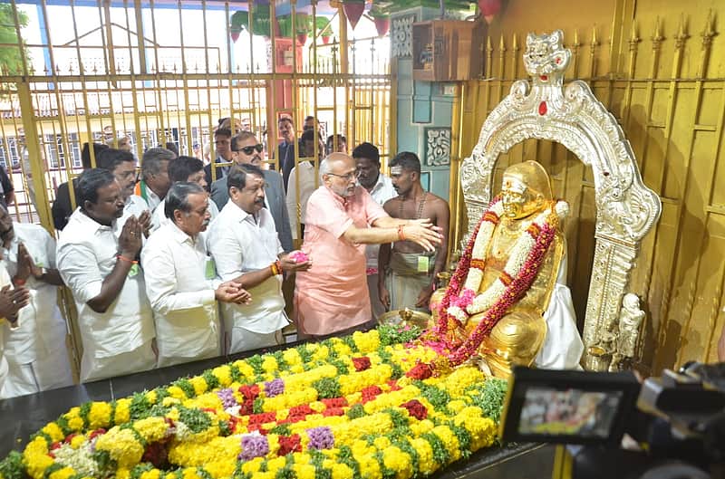 Vice President C.P. Radhakrishnan pays tribute to Muthuramalinga Thevar