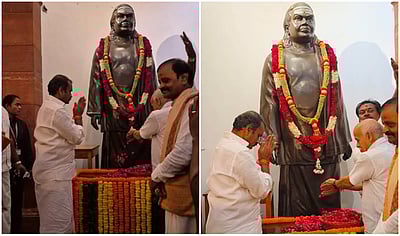 பசும்பொன் முத்துராமலிங்கத் தேவருக்கு மத்திய அமைச்சர் எல். முருகன் மரியாதை!