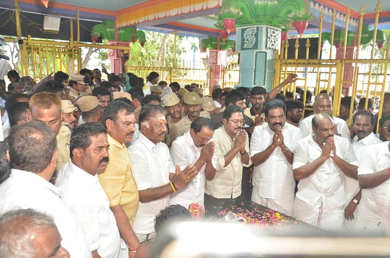 OPS, Sengottaiyan, TTV Dinakaran joins to pay tribute to Pasumpon Thevar