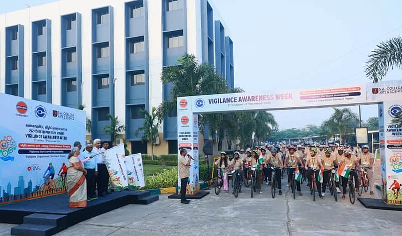 IndianOil Organises Vigilance Awareness Cyclothon