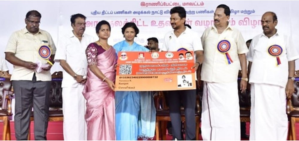 விடுபட்ட மகளிருக்கு டிசம்பா் முதல் உரிமைத் தொகை துணை முதல்வா் உதயநிதி ஸ்டாலின்