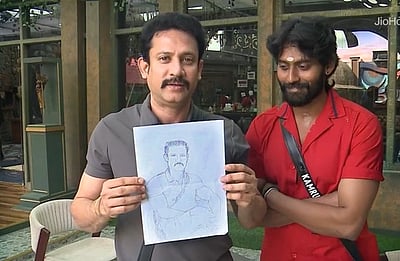 பிக் பாஸ் 9: தீபக்கை நேரலையில் வரைந்து அசத்திய கமருதீன்!