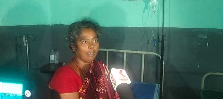 புளியங்குடி காவல் நிலையம் முன் பெண் தீக்குளிக்க முயற்சி