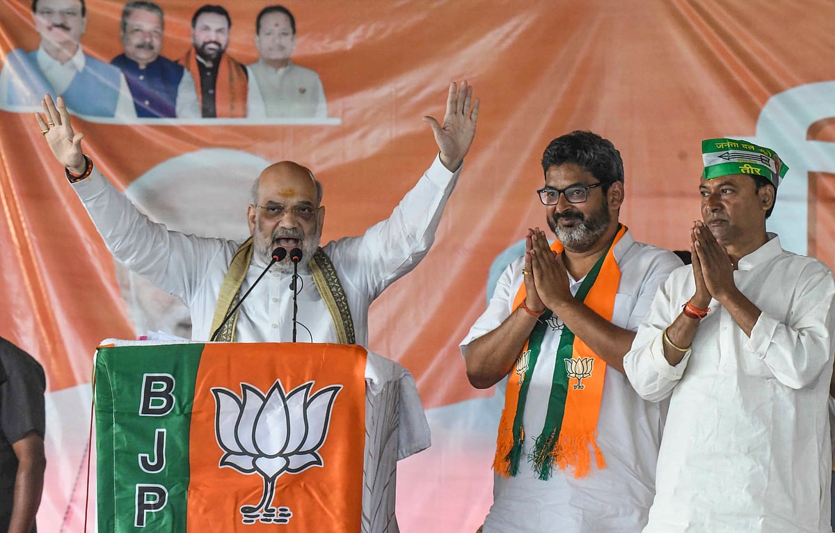 அயோத்தி ராமா் கோயிலுக்கு எதிராக காங்கிரஸ், ஆா்ஜேடி சதி!
அமித் ஷா குற்றச்சாட்டு