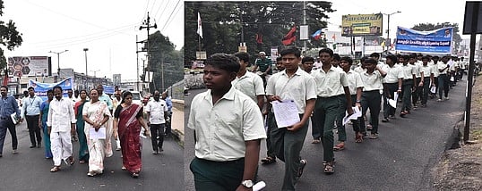 மழைநீா் சேகரிப்பு விழிப்புணா்வு பேரணி: ஆட்சியா் பங்கேற்பு