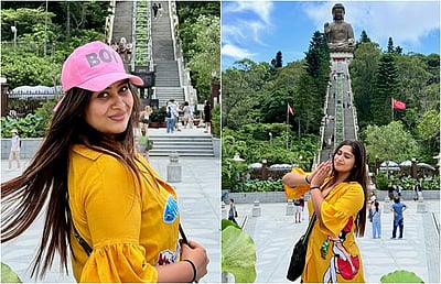 சீரியல் முடிந்ததும் சீனாவுக்குச் சென்ற நடிகை ஷோபனா! 