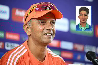 ராகுல் டிராவிட் மகனுக்கு இந்திய அணியில் இடம்! ஆப்கானிஸ்தான் முத்தரப்பு தொடரில்.!