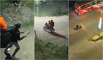 மணமகனுக்கு கத்திக்குத்து... குற்றவாளிகளை ட்ரோன் மூலம் விரட்டிய கேமரா மேன்! - விடியோ