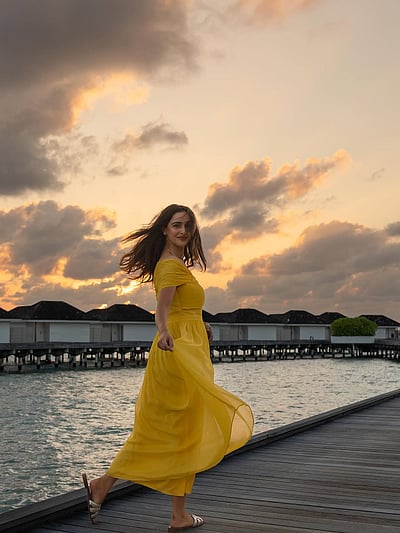 அழகான சூரிய அஸ்தமனம்... சாதியா கதீப்!